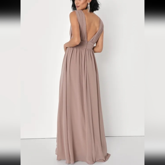 Lulus Heavenly Hues Taupe Maxi Dress - Picture 2 of 16